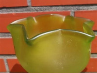Art-nouveau glaspasta vazen groen/paars - afbeelding 2 van  9