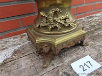 Art-nouveau klok met bronzen elementen - afbeelding 10 van  11