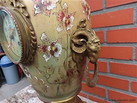 Art-nouveau klok met bronzen elementen - afbeelding 11 van  11