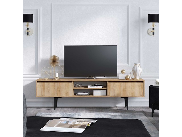 Artemis tv-meubel | 100% melamine | eiken - afbeelding 1 van  4