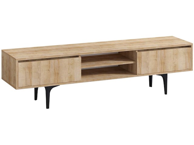 Artemis tv-meubel | 100% melamine | eiken - afbeelding 3 van  4