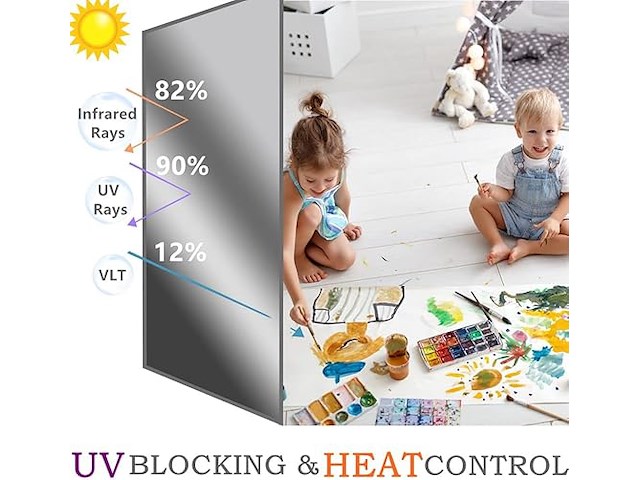 Arthome warmte blokkerende raamfolie - afbeelding 2 van  4