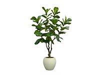Artificial ficus lyrata in deco pot