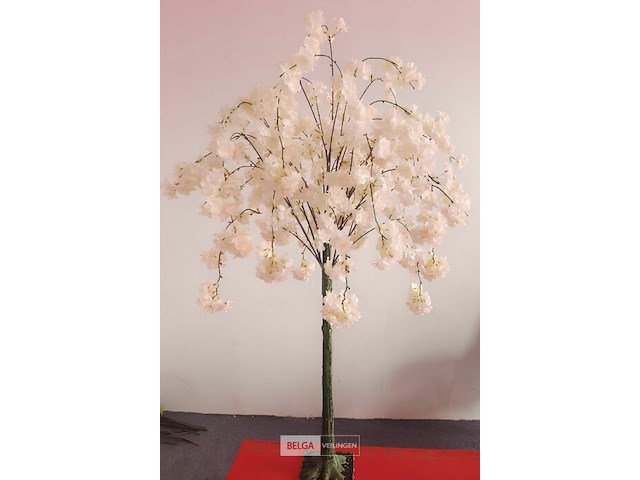 Artificiële sakura boom kleur : champagne - afbeelding 1 van  1