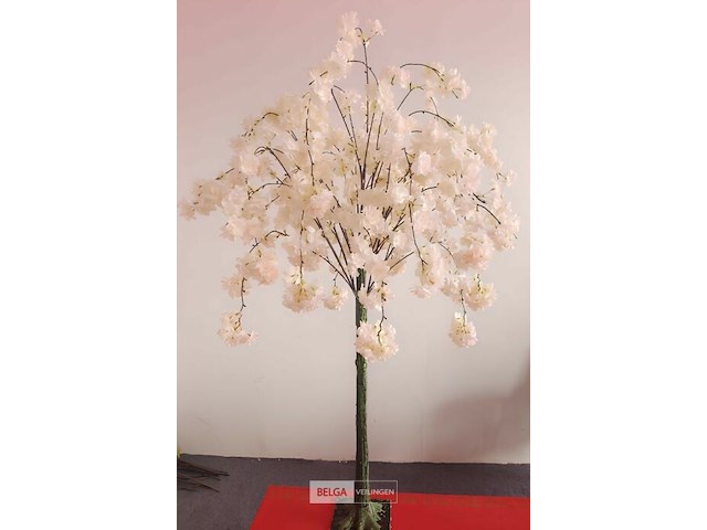 Artificiële sakura boom kleur : champagne - afbeelding 2 van  2