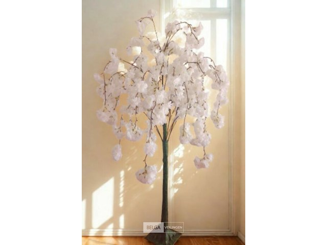 Artificiële sakura boom kleur : wit - afbeelding 1 van  2