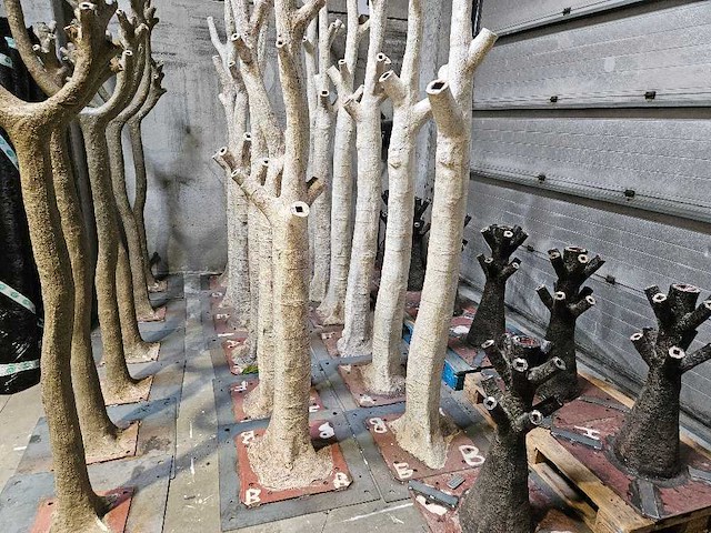 Artificiële winter populierboom 550cm h - afbeelding 8 van  8