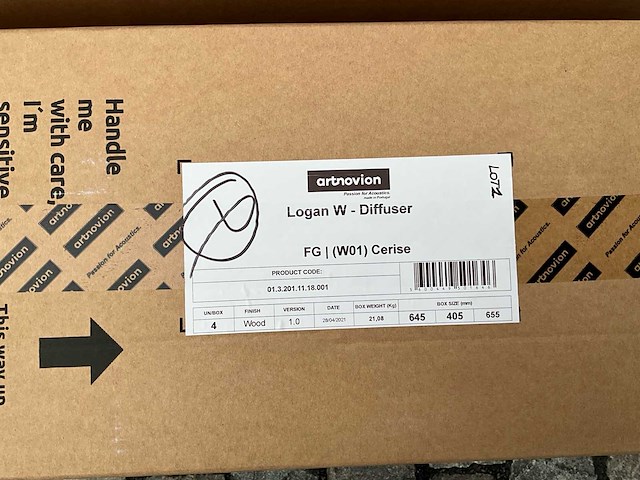 Artnovion logan w diffuser akoestische wandpanelen (8x) - afbeelding 8 van  8