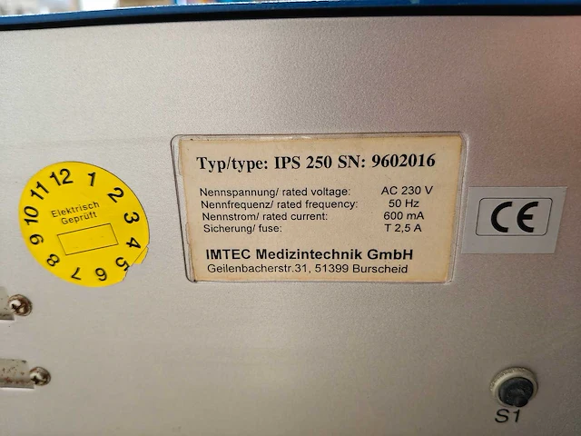 Artroscopie pump imtec ips 250 - afbeelding 6 van  8