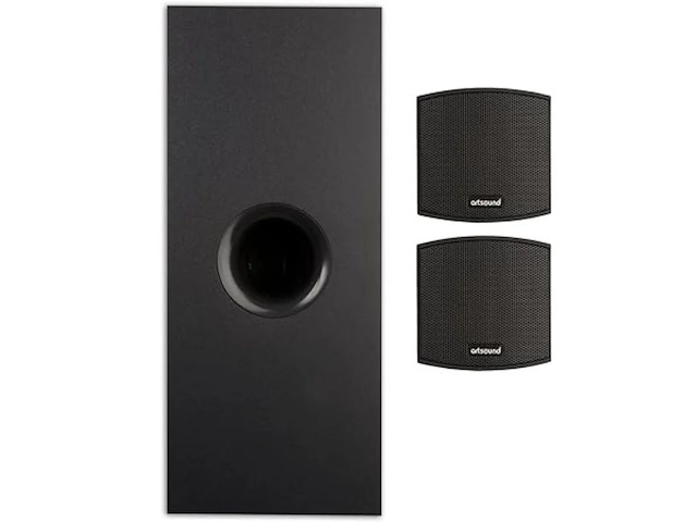 Artsound - subwoofer + 2 x speaker - tutto 2.1 - 120 watt - zwart - afbeelding 1 van  3