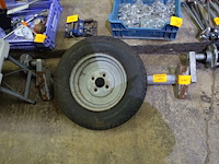 As voor aanhangwagen - flensafstand 0,85m (+wiel) - afbeelding 3 van  4