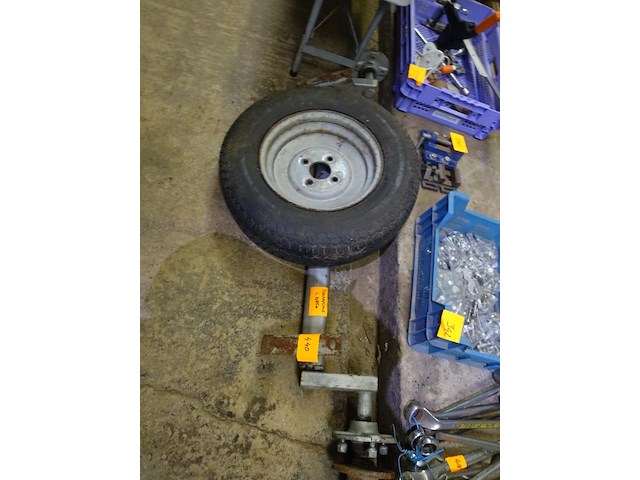 As voor aanhangwagen - flensafstand 0,85m (+wiel) - afbeelding 4 van  4