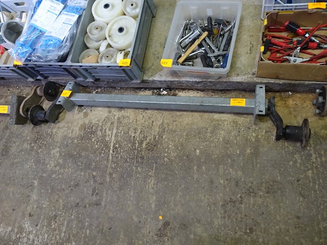 As voor aanhangwagen - flensafstand 1,20m - afbeelding 3 van  4