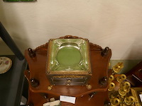 Asbak in houten doos met 2 laadjes - afbeelding 1 van  2