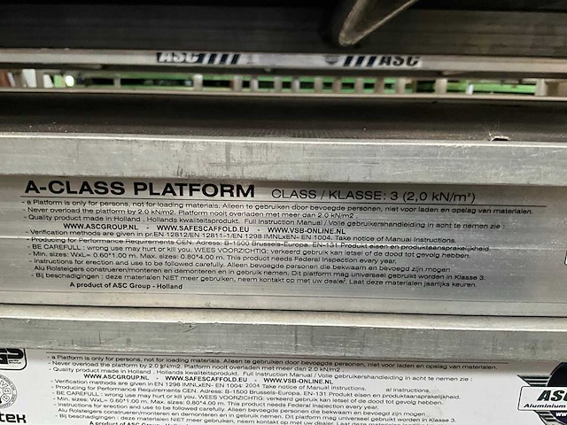Asc alu rolsteiger stelling tot 12 meter hoog - afbeelding 9 van  20