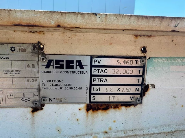 Asca - 20 voet container transport - oplegger - afbeelding 8 van  14