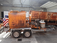 Asfaltketel richard henne op aanhangwagen