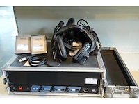 Asl ps278 dual channel masterstation set met 4x asl ps19 single channel metal beltpack + 4x beyerdynamic dt109 black incl. flightcase - afbeelding 1 van  1