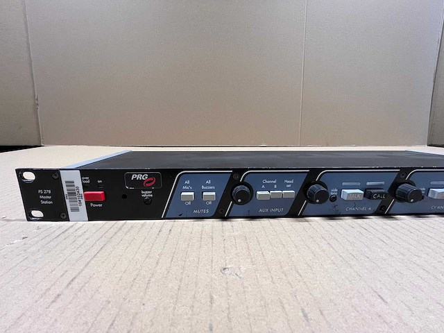 Asl ps278 intercom master station 2-channel - needs repair - afbeelding 2 van  5