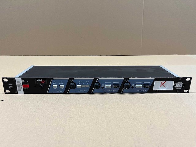 Asl ps278 intercom master station 2-channel - needs repair - afbeelding 1 van  5