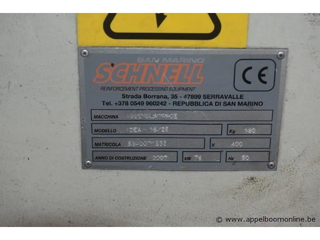 Assembleermachine voor wapeningsdelen schnell idea 16/25, bj 2007, sr nr s840071235 - afbeelding 3 van  5