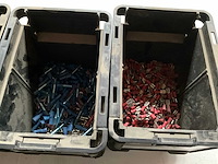 Assorti bevestigingsmaterialen o.a. ringtong en vlakstekkerhulzen in stapelbare bakken - afbeelding 6 van  8