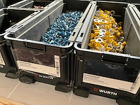 Assorti bevestigingsmaterialen o.a. ringtong in stapelbare bakken - afbeelding 2 van  16