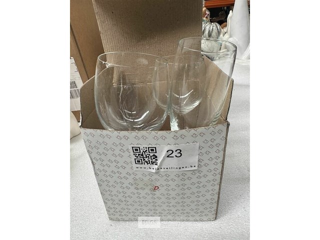 Assortiment glazen - afbeelding 1 van  2