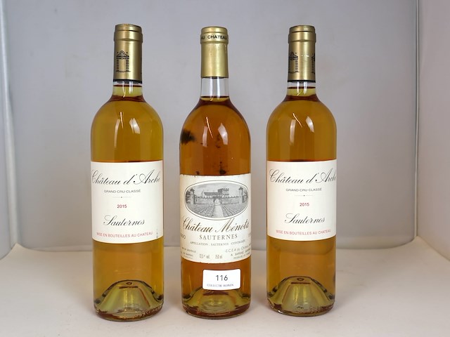Assortiment sauternes (3x) - afbeelding 1 van  4