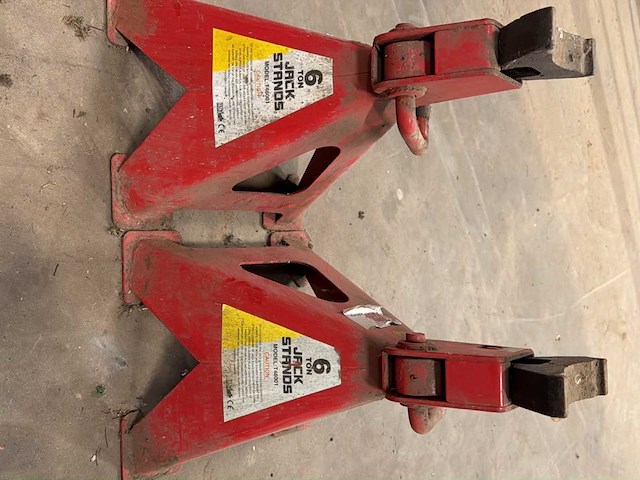 Assteun / jack stand 6 ton - verstelbaar (2x) - afbeelding 1 van  1