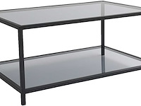 Astro salontafel | metalen frame | fume, zwart - afbeelding 6 van  9