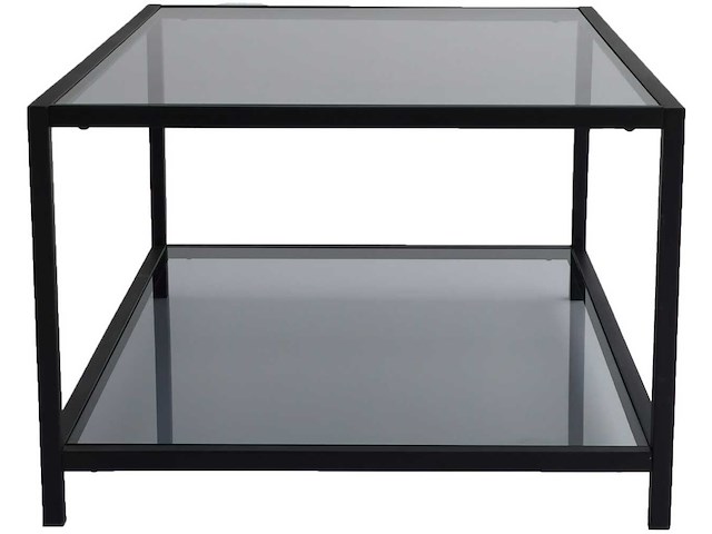 Astro salontafel | metalen frame | fume, zwart - afbeelding 7 van  9