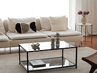 Astro salontafel | metalen frame | fume, zwart - afbeelding 3 van  9