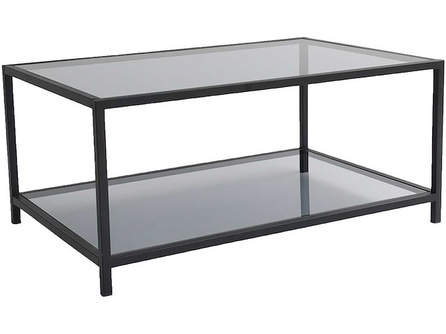 Astro salontafel | metalen frame | fume, zwart - afbeelding 6 van  9