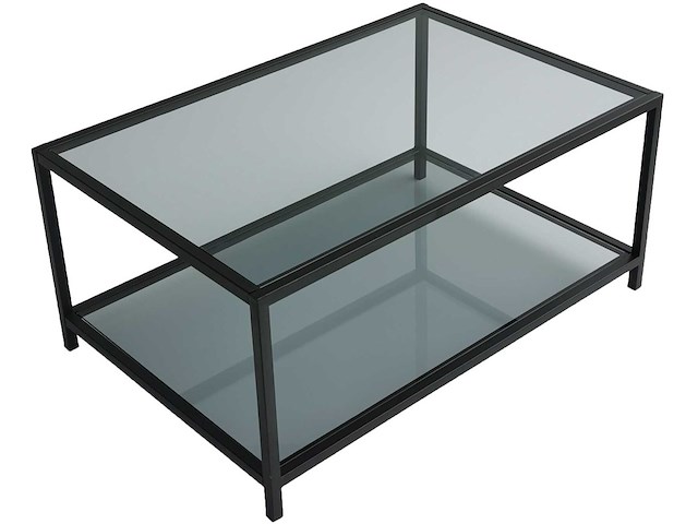 Astro salontafel | metalen frame | fume, zwart - afbeelding 9 van  9