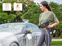 Asuncell accu-hogedrukreiniger met 2 x 5500 mah accu's - afbeelding 3 van  4