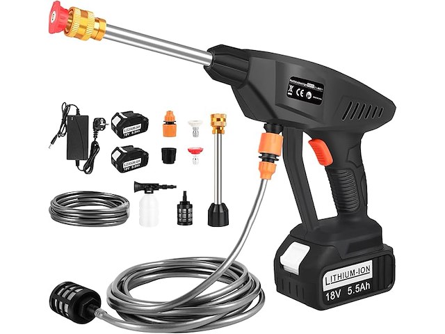 Asuncell accu-hogedrukreiniger met 2 x 5500 mah accu's - afbeelding 1 van  4