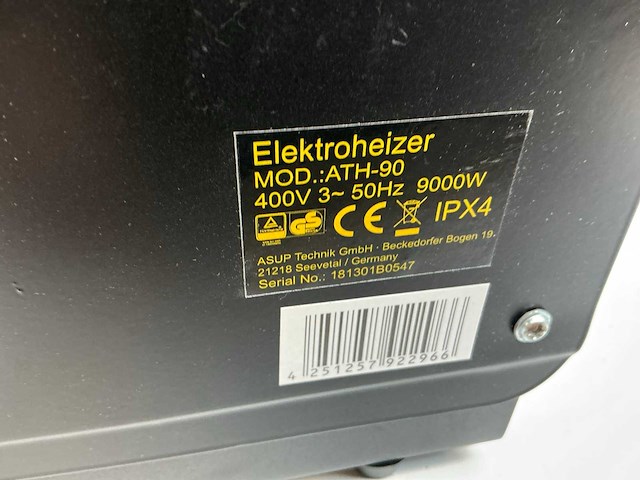 Asup ath90 heater - afbeelding 5 van  5