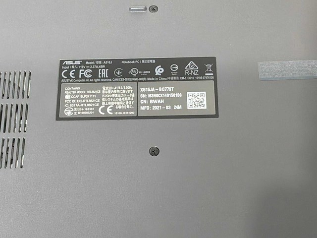 Asus sonicmaster a516j laptop - afbeelding 9 van  9