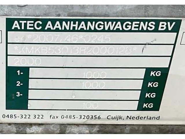 Atec eb2 dubbelassige gordijnaanhanger 2013 - afbeelding 3 van  11