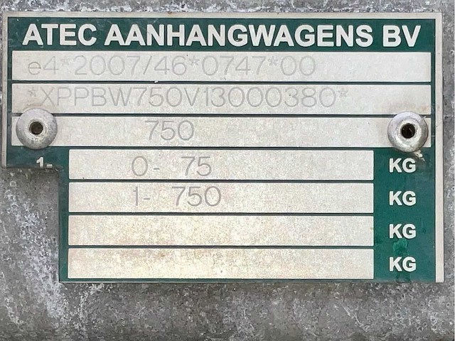 Atec eo1300 curtainsider trailer 2013 - afbeelding 14 van  14