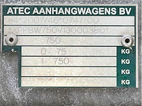 Atec eo1300 curtainsider trailer 2013 - afbeelding 14 van  14