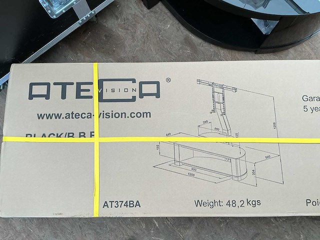 Ateco at374ba tv meubel - afbeelding 2 van  2