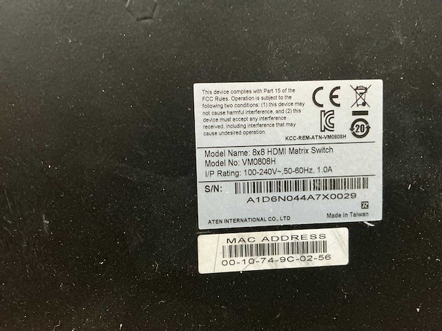Aten van cryst vm0808h hdmi-matrixschakelaar - afbeelding 5 van  5