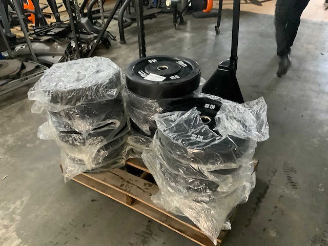 Athletic performance bumper plates 50 mm 20x25kg krachtstation - afbeelding 1 van  4