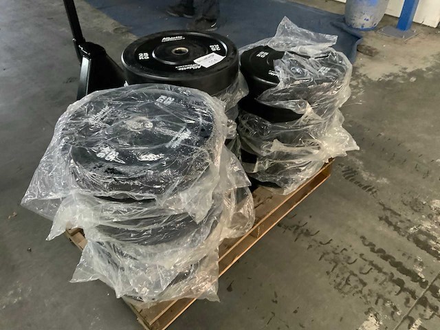 Athletic performance bumper plates 50 mm 20x25kg krachtstation - afbeelding 4 van  4