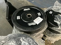 Athletic performance bumper plates 50 mm 20x25kg krachtstation - afbeelding 2 van  4