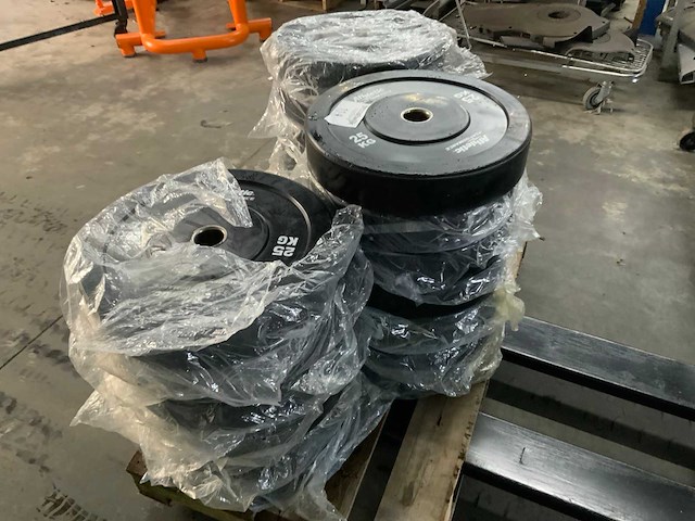 Athletic performance bumper plates 50 mm 20x25kg krachtstation - afbeelding 3 van  4