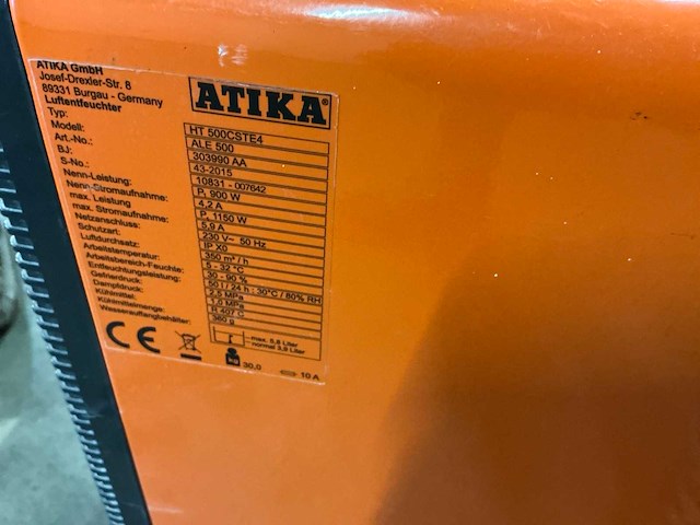 Atika ht500cste4 bouwdroger - afbeelding 5 van  5