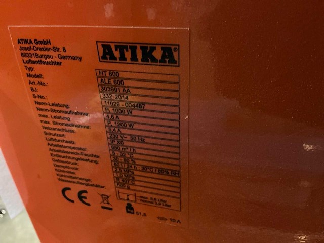 Atika ht600 bouwdroger - afbeelding 6 van  6
